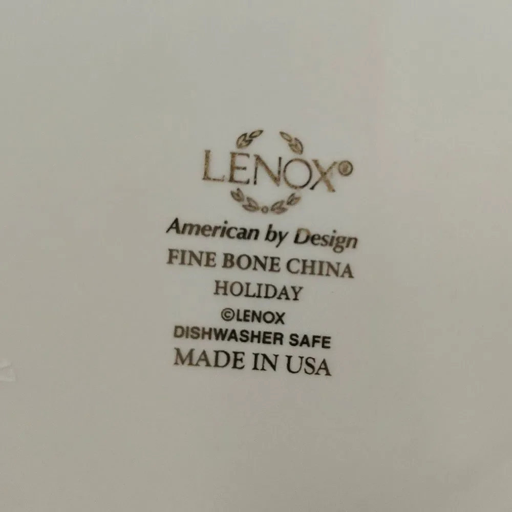 Vintage Lenox Holiday Gold Trim All Purpose Bowl 6 3/4
